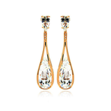 ARETES PLATA LAGRIMA ALARGADA