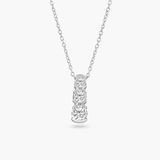 COLLAR PLATA TRIPLE ZIRCONIA