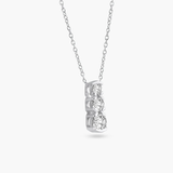 COLLAR PLATA TRIPLE ZIRCONIA