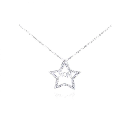 COLLAR PLATA ESTRELLA MOM