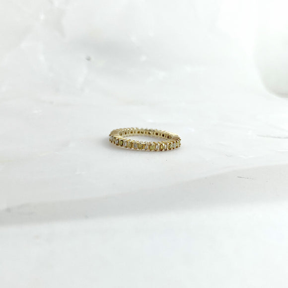 ANILLO COMBINACION DIAMANTES PEQUEÑOS