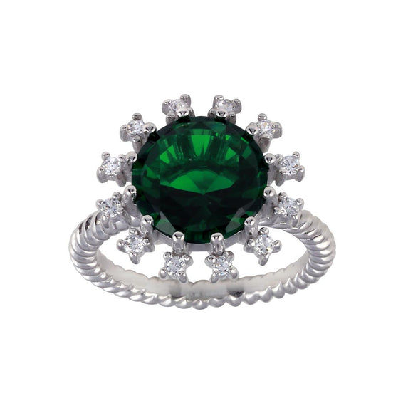 ANILLO FLOR VERDE