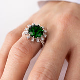 ANILLO REDONDO ZIRCONIA VERDE