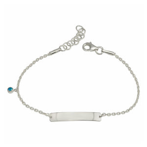 PULSERA CON PLAQUITA Y PIEDRA