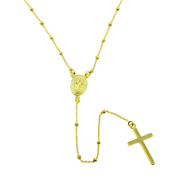 COLLAR ROSARIO CON VIRGEN DEL CARMEN