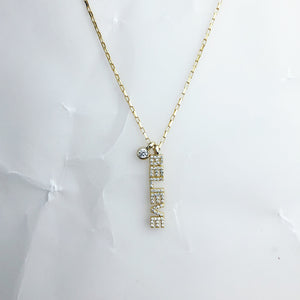 COLLAR DIJE BELIEVE EN ZIRCONIA