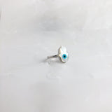 ANILLO PLATA HAMSA EN MADRE PERLA