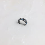 ANILLO PAVONADO CON OPALO Y ZIRCONIA