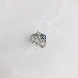 ANILLO PLATA OJO E INFINITO EN ZIRCONIA