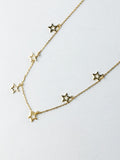 COLLAR PLATA CHARMS ESTRELLAS