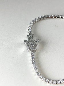 PULSERA HAMSA Y ZIRCONIAS