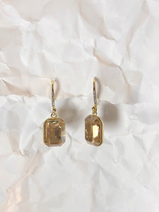 ARETES CUADRADO CHAMPAGNE