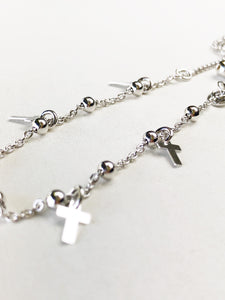 PULSERA AJUSTABLE CHARMS CRUCES