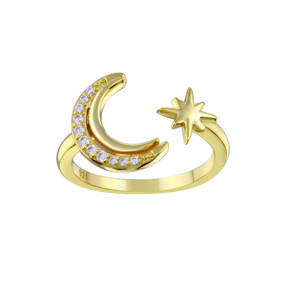 Anillo luna y online estrella