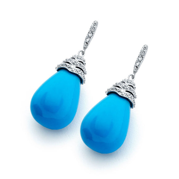 ARETES CON TURQUESA